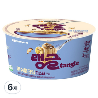 tangle 머쉬룸 크림 파스타 큰컵, 6개, 105g