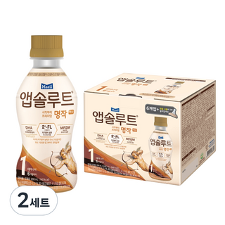 앱솔루트 시작부터 프리미엄 명작 2FL 액상분유 1단계 200ml + 니플 세트, 12개