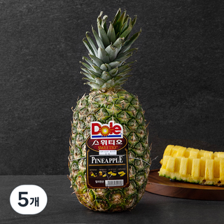 스위티오 파인애플 특대, 2.1kg, 5개