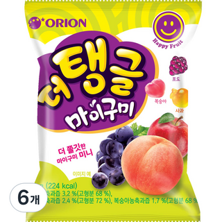 오리온 더탱글 마이구미, 71g, 6개