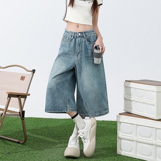 어썸풀 여성용 디에넬 7부 데님 팬츠