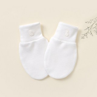 BambooBebe 白色乳霜手套