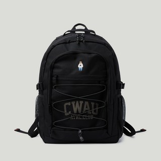 WHO.A.U Steve Mesh String後背包, 黑色