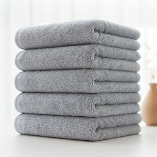 Moohan Towel 飯店毛巾 190g, 淺灰, 5個