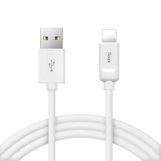로이직 USB A타입-8핀 고속충전 케이블, 화이트, 2개, 30cm