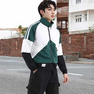 남성용 라그랑 바람막이 집업 트랙 점퍼