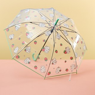 모던하우스 버터 딸기 밀크캣 POE 투명우산