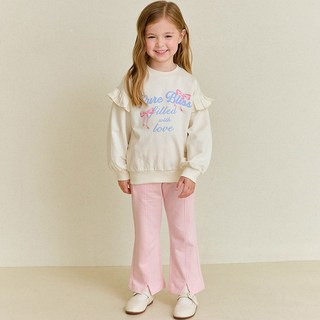 헤이미니 여아용 퓨어 리본 팬츠 상하의 세트