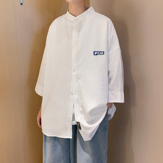 남성용 알럽홈 슬림 차이나넥 반팔셔츠