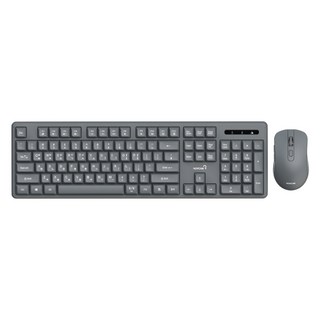 로이체 무선 키보드 마우스 콤보 세트, RMK-3800, 그레이, 일반형