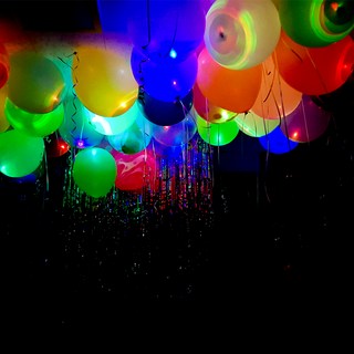 LED 일반 파티풍선, 혼합색상, 1세트