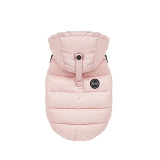퍼피엔젤 AIR 3 강아지 후드 패딩 조끼 PA-OW550, 502 Pink, 1개