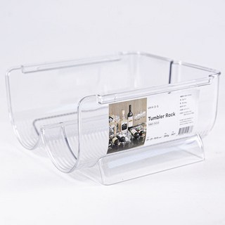 UH홈데코 텀블러 와인 거치대 2구, 투명, 1개