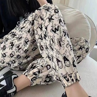 Goodif 女款多圖案彈性寬鬆鬆緊褲