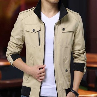 선빛 남성용 캘런 간절기 야상 긴팔 자켓