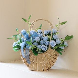 아스파시아 조화 자나 로즈 바스켓 블룸 인 런던