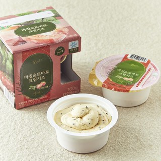 바질 토마토 크림치즈, 50g, 1개 세트, 2개입 바질페스트 바질 토마토 크림치즈, 50g, 1개 세트, 2개입 바질페스트