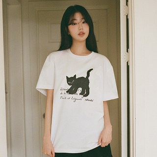 rolarola 女款ROLA CAT FRIENDS寬鬆版型T恤