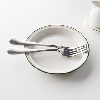 Bloom at home 韓國製不鏽鋼山形甜點叉, 2個, 單色, 單品