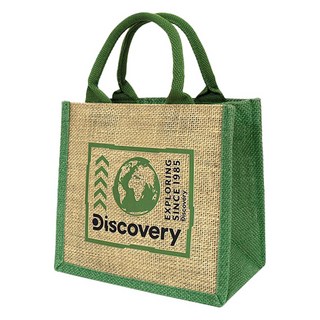 Discovery 輕便棉麻提袋, 綠地球
