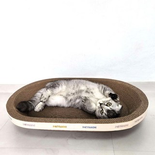펫츠몬 고양이 퍼펙트 타원형 스크래쳐, 혼합색상, 1개