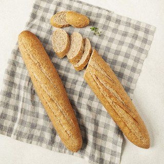 브로드카세 발효종 저당 통밀 바게트, 320g, 1개, 2개입