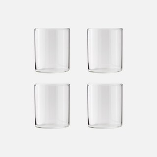 로코리빙 심플 내열 글라스 소주잔 70ml, 투명, 4개