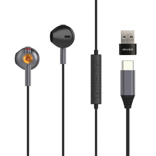 아이리버 7.1 오픈형 노이즈캔슬링 C타입 USB 게이밍 이어폰, IGE-M1C, 블랙