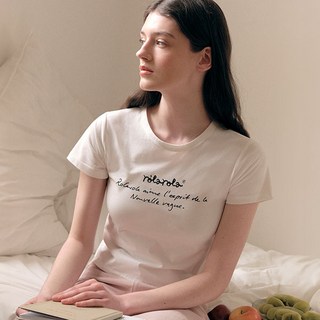 rolarola 女款字母印花基本款T恤