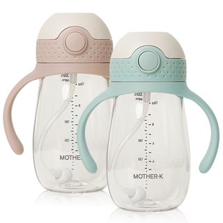 마더케이 유아용 허그 추 빨대컵 300ml 2종 세트, 1세트, 핑크베이지 + 민트 마더케이 유아용 허그 추 빨대컵 300ml 2종 세트, 1세트, 핑크베이지 + 민트
