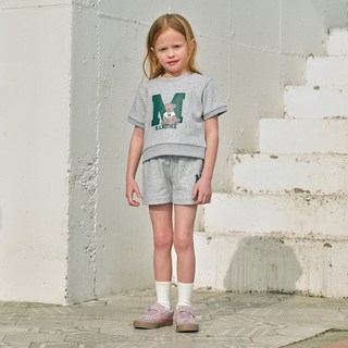 MaritheFrancoisGirbaud 兒童款ENFANT M LOGO運動短褲