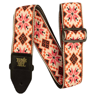 ERNiE BALL JACQUARD Cinnamon Needlepoint 背帶，長104cm-183cm 寬5.2cm，適用於吉他及貝斯等樂器, 41~72吋, 1個