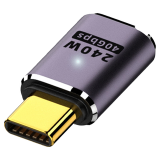 魔宙 USB4 240W 40Gb Type-C 公轉母 8K 60Hz 轉接頭 直頭, 1個, 單一商品