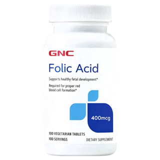 GNC 健安喜 葉酸400食品錠, 100素食錠,膳食補充劑, 1罐, 100顆