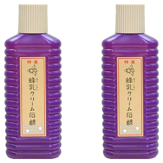 NIHON DETERGENT MFG 大蜂王乳洗面乳, 採天然萃取香料, 含蜂蜜成份, 泡沫細緻, 自然芳香, 200ml, 2瓶