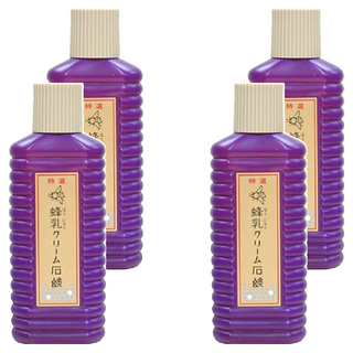 NIHON DETERGENT MFG 大蜂王乳洗面乳, 採天然萃取香料, 含蜂蜜成份, 泡沫細緻, 自然芳香, 200ml, 4瓶