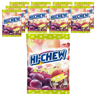 MORINAGA 森永 HI-CHEW 嗨啾 特選水果口味軟糖, 10袋, 90g