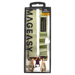 MAGEASY STRAP 掛繩 + 掛繩片組 20mm手機掛繩, 活躍青, 1組