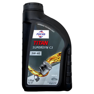 FUCHS TITAN SUPERSYN C3 合成機油 SAE 5W-40, 5W40, 1L, 1瓶