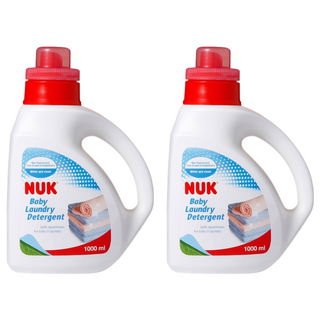 NUK嬰兒洗衣精1000ml，成分天然溫和，不含螢光劑, 1L, 2瓶