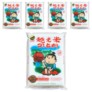 大橋牌 CAS專業越光米，CNS一等，3KG, 5袋
