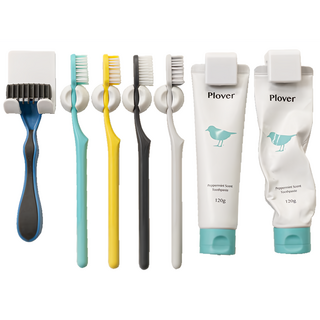 브로픽 무타공 치약걸이와 칫솔걸이 세트