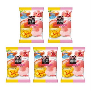 곤약젤리 망고/백도 2가지 혼합맛 일본 오리히로, 60개, 20g