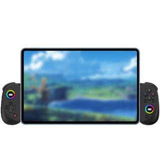 VILCORN D8 태블릿 게임패드 안드로이드 ios 스마트폰 컨트롤러 블루투스 무선 PC 신축성 조이스틱, 검정색, 1개