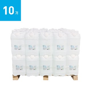 조이수 3차 정제수 증류수 20리터 10개 지게차 배터리 화장품 의료용 가습기 냉각수, 단품