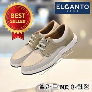 [엘칸토] 남성 3cm 초경량 신기 편한 가볍고 발볼 넓고 편하게 신기 좋은 밴딩끈 보트 슈즈 슬립온 단화