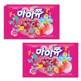 마이쮸 딸기+복숭아 284g