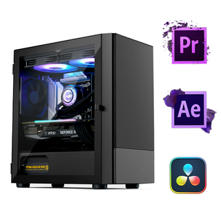 메가컴 4K 영상편집 컴퓨터 고사양 유튜브 동영상 프리미어 프로 방송용 영상편집용 PC 인텔 i5, 본체 01번, Free DOS, 500GB, 16GB, 블랙
