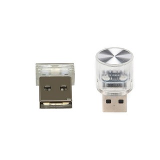 락모터스 미니 USB무드등 홈PC튜닝 캠핑실내등 RGB LED조명 자동차실내등, 원형핑크, 1개