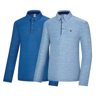 콜핑 남성 스판 스트레치 기능성 등산 긴팔 카라 티셔츠